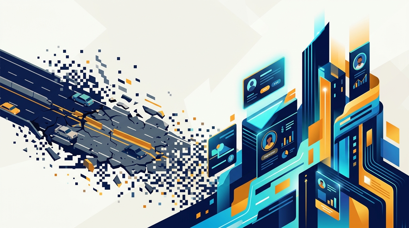 Editorial illustration for: The Traffic Business Is Dead, and Publishers Have Started Building Its Replacement