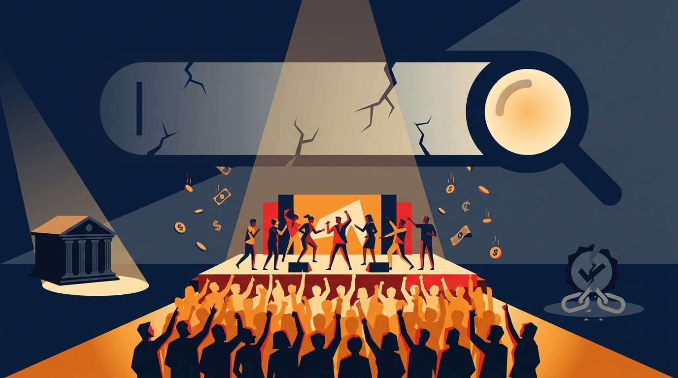 Editorial illustration for: The Scramble for Live Events Shows Where Media Growth Goes When Search Stops Sending Clicks