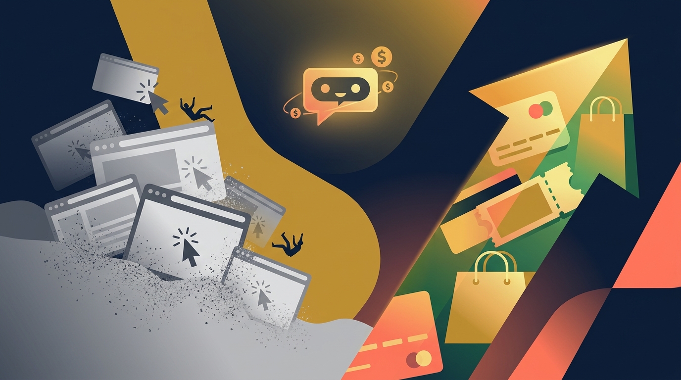 Editorial illustration for: The Money Is Flowing Back Into Media — and It’s Betting Against the Pageview