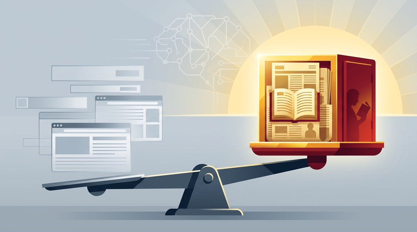 Editorial illustration for: Buyers Priced Display Advertising at Zero, and Mapped What Media Is Actually Worth